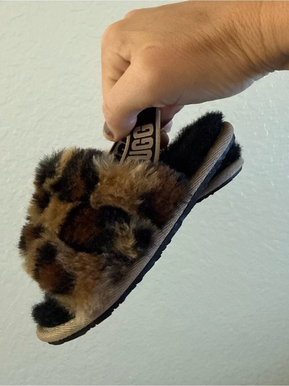 UGG Shearling Lined Fluff Yeah Slipper leopard